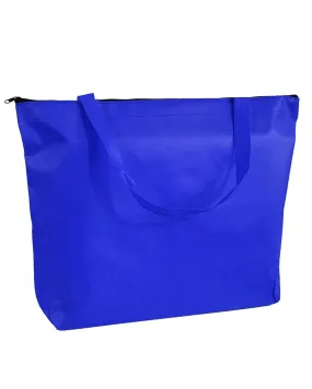 50 ct Zippered Promo Convention Tote Bag with Gusset - Pack of 50