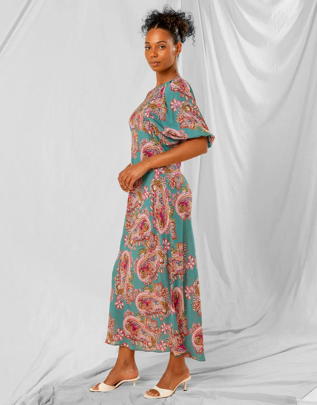 Alessa Dress -Ocean Paisley