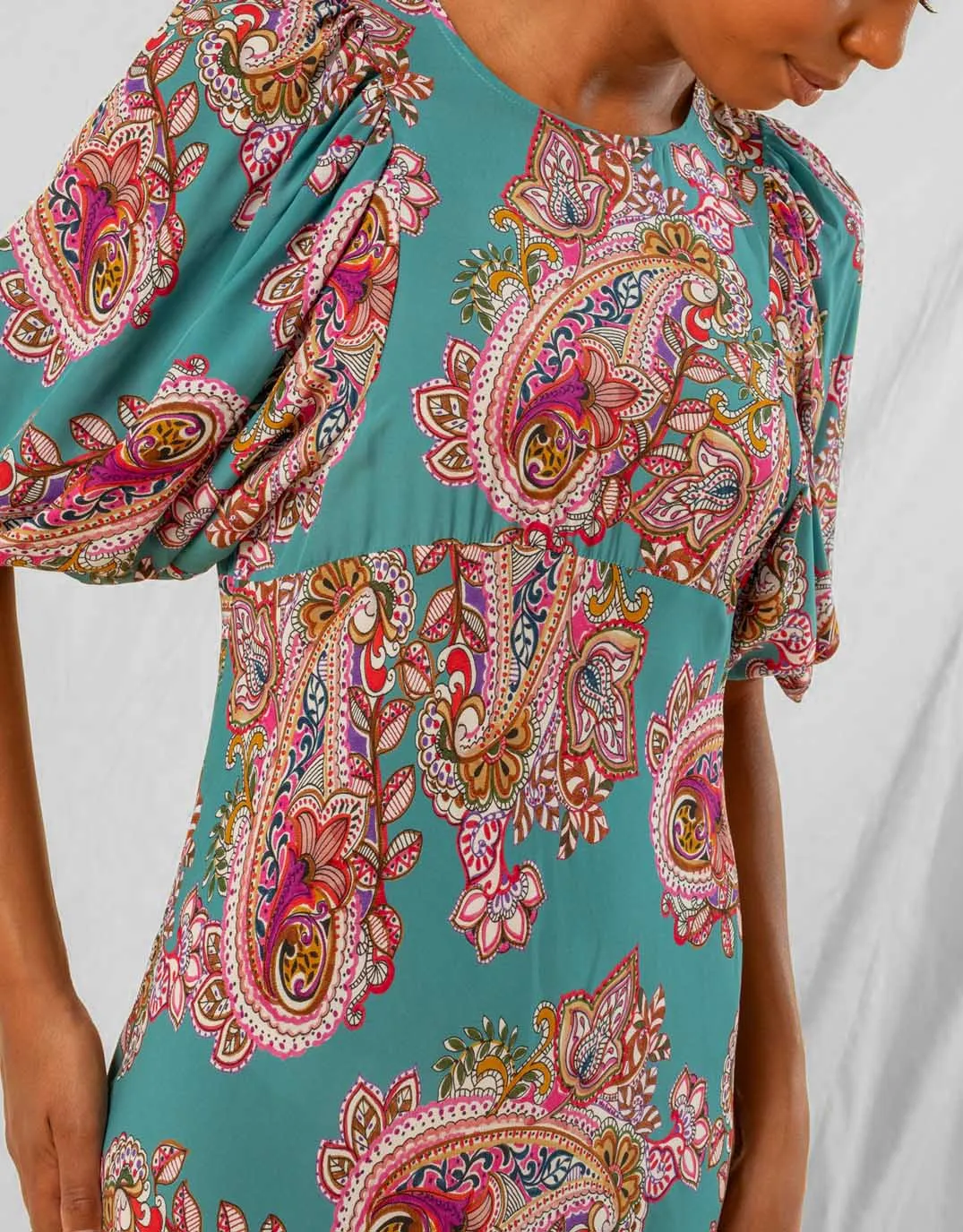 Alessa Dress -Ocean Paisley