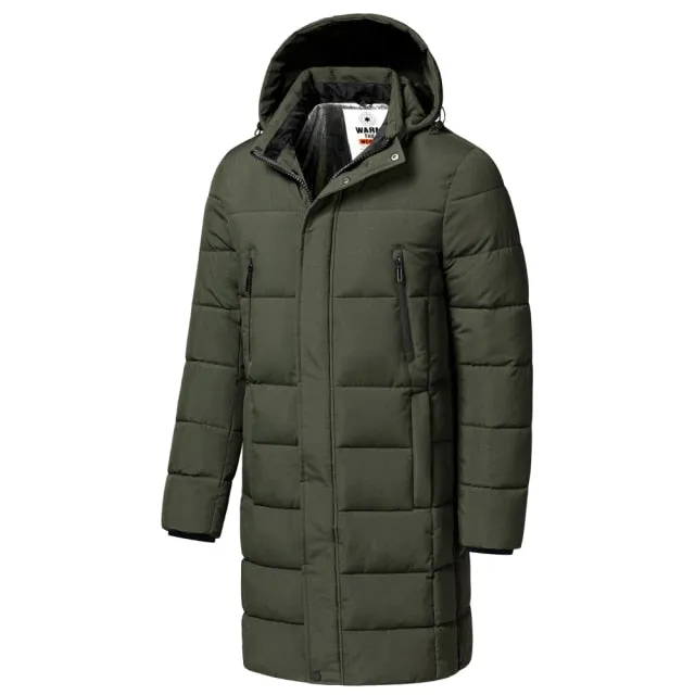 Ashore Shop Mens Long Winter Windproof Hooded Parka