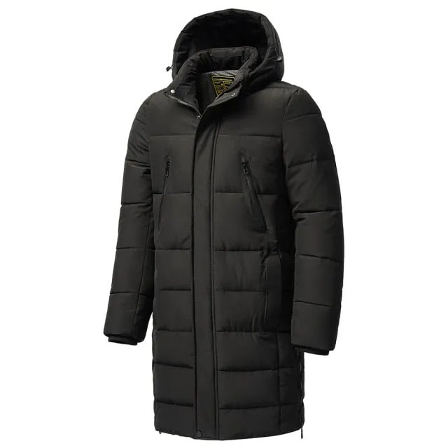 Ashore Shop Mens Long Winter Windproof Hooded Parka