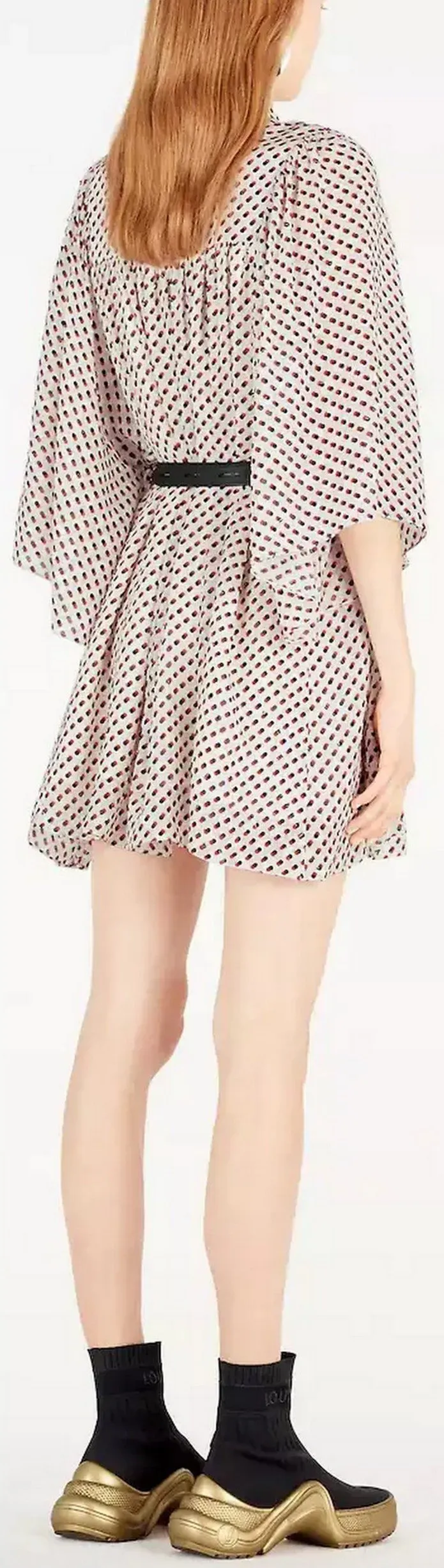 Batwing Printed Dress