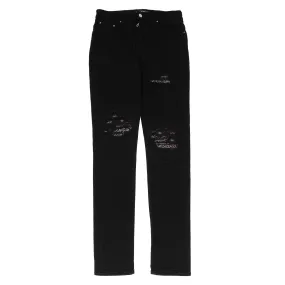 Black Mx1 Bandana Denim Jeans