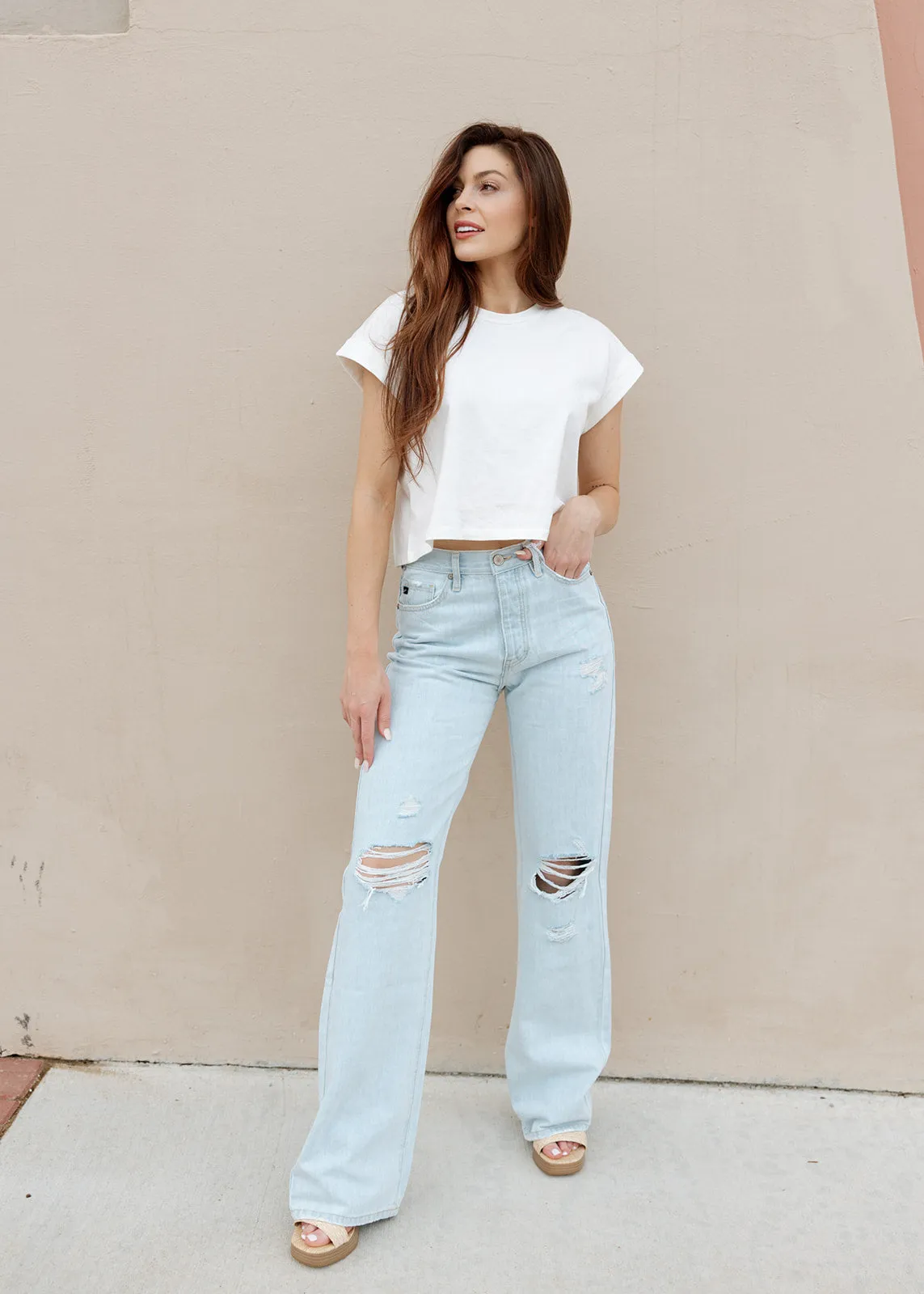 Devon Ultra High Rise 90's Flare Denim Jeans