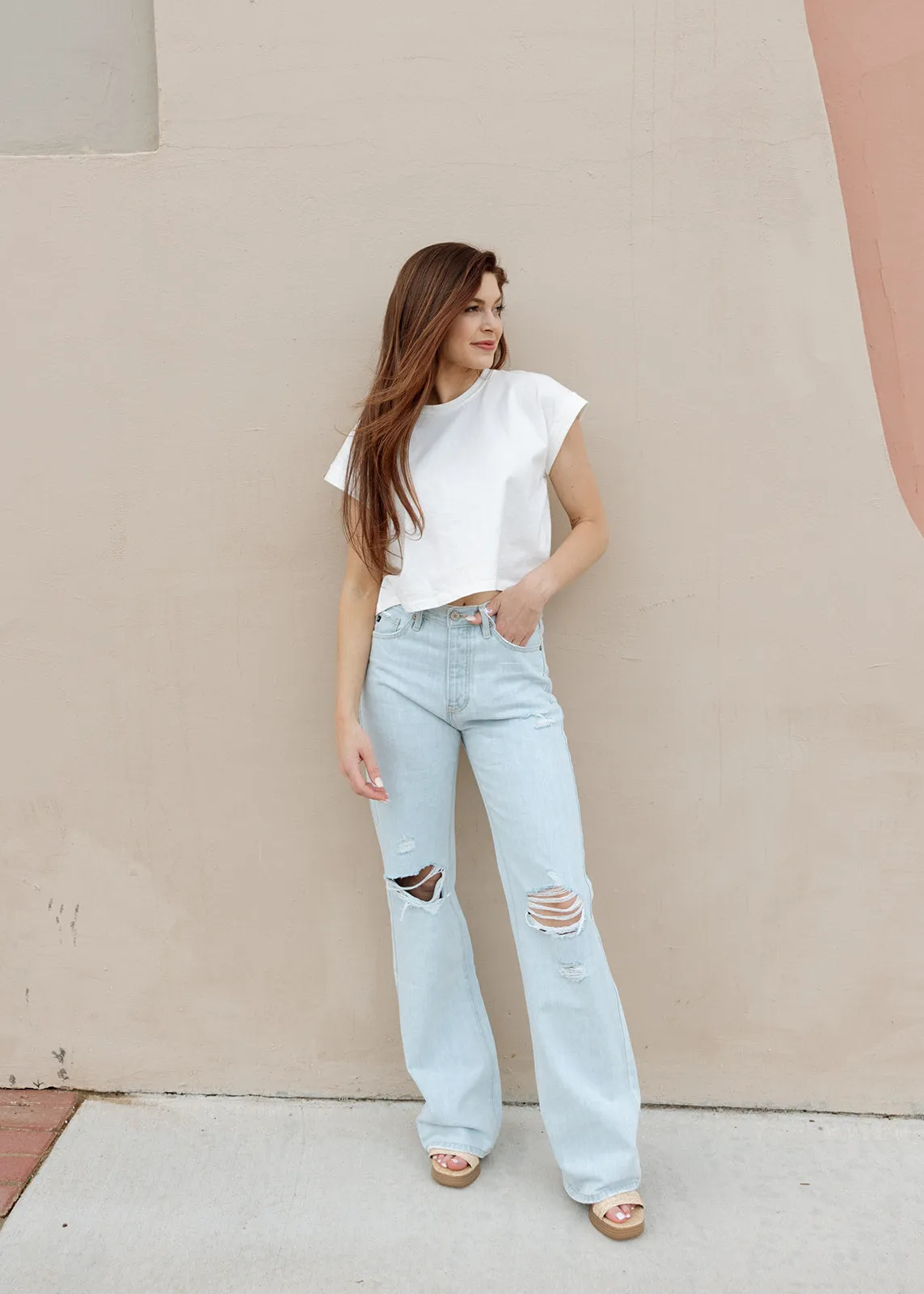 Devon Ultra High Rise 90's Flare Denim Jeans