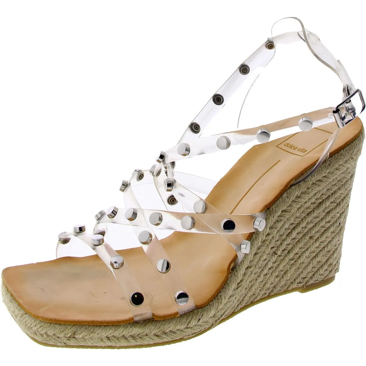 Dolce Vita Womens Maxton Studded Criss-Cross Espadrilles