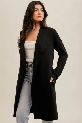 Drape Collar Cardigan