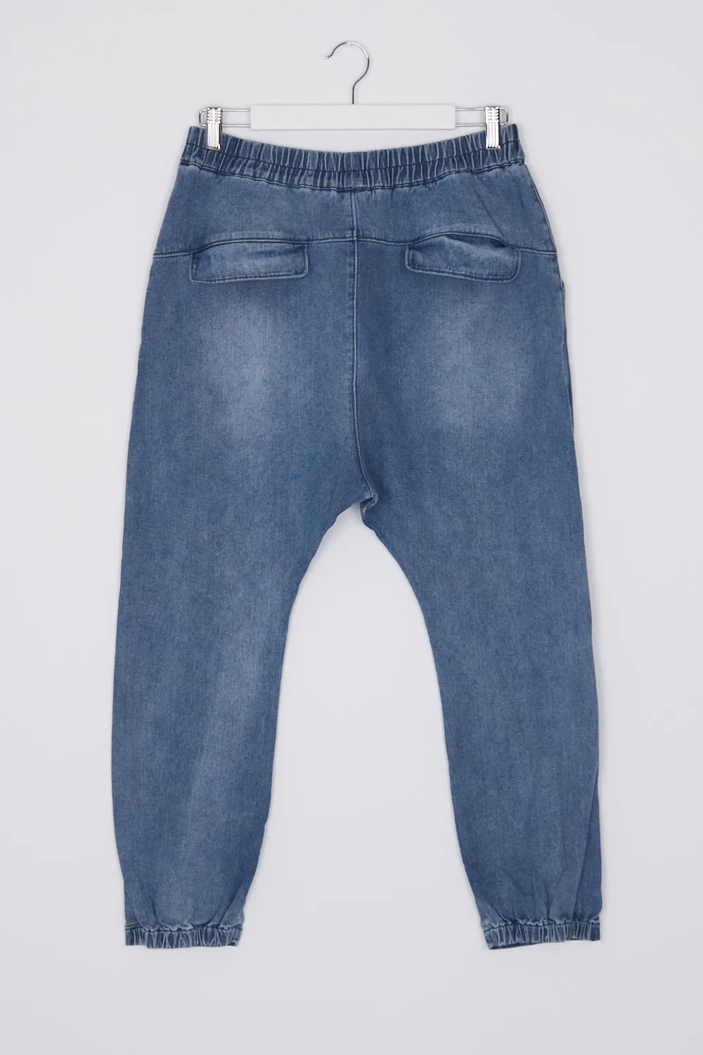 Eb & Ive Blue Distressed Slim Leg Jeans L