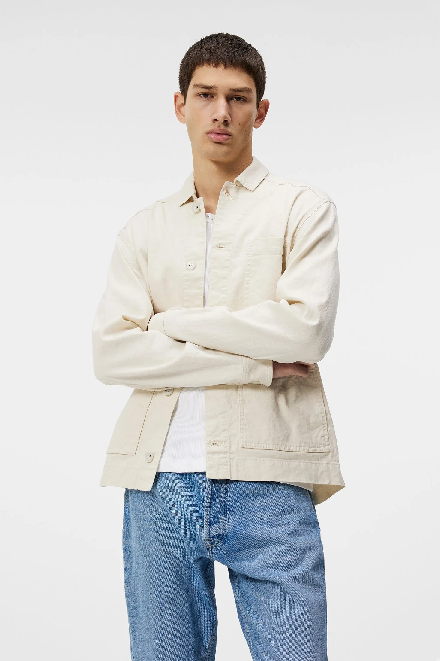 Errol Linen Workwear Overshirt