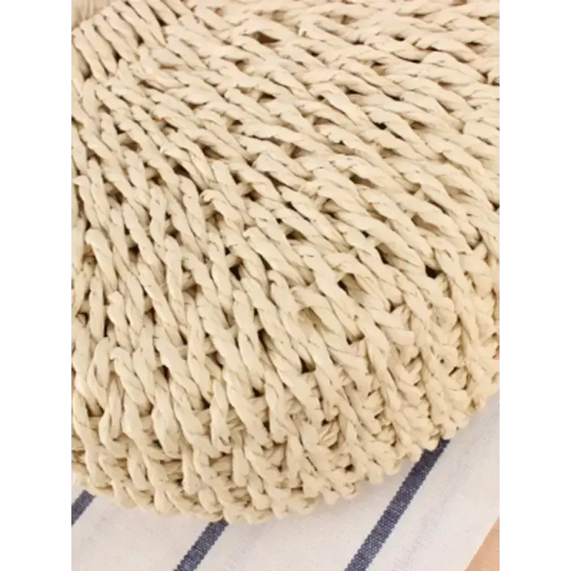 Half round straw woven bag beach hand woven bag holiday women’s bag