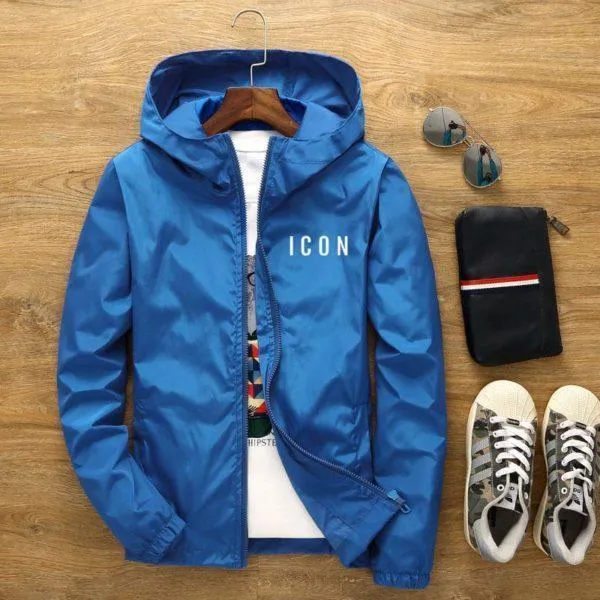 ICON new men’s casual hooded bomber jacket spring