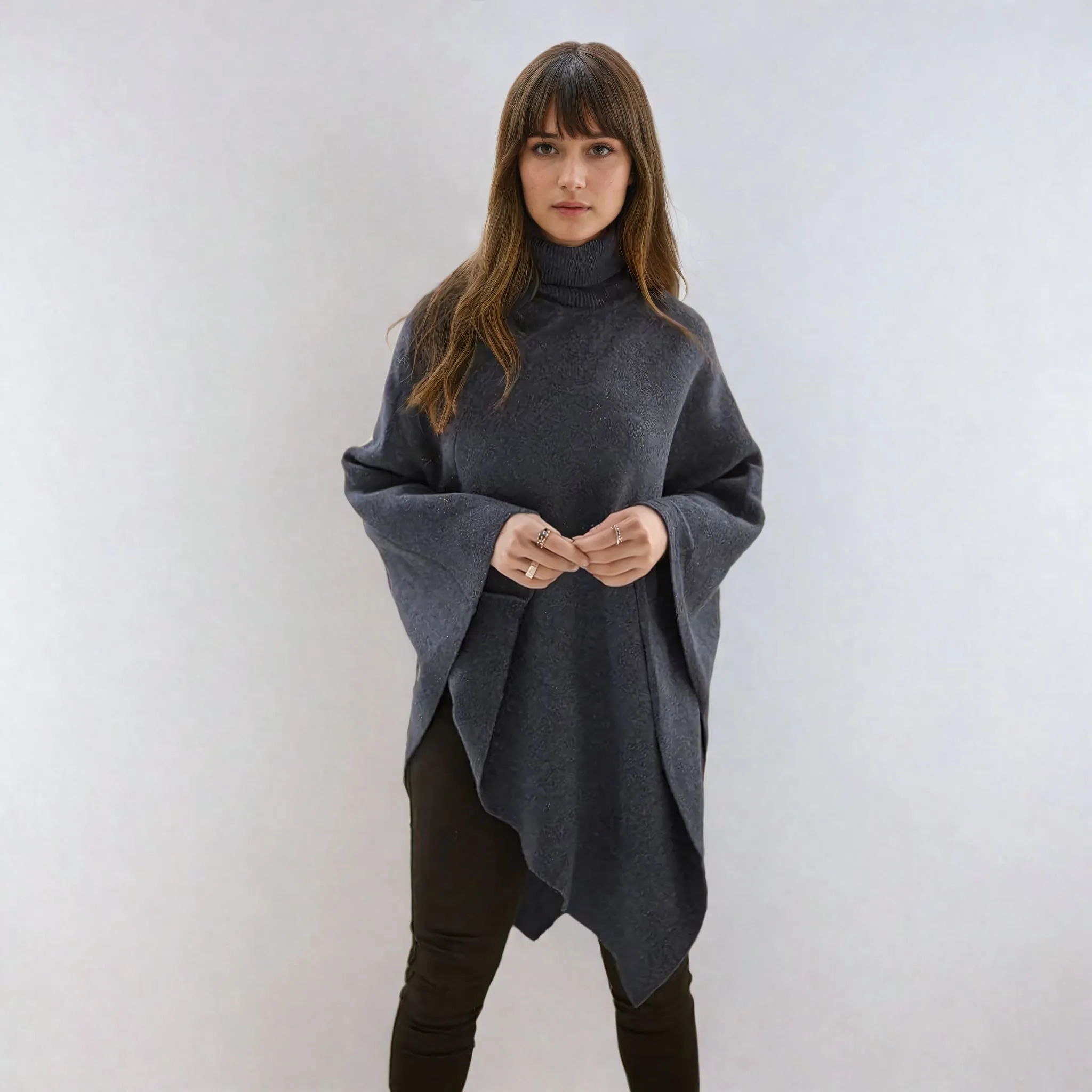 Joy Wool Poncho (Available in 2 colours)