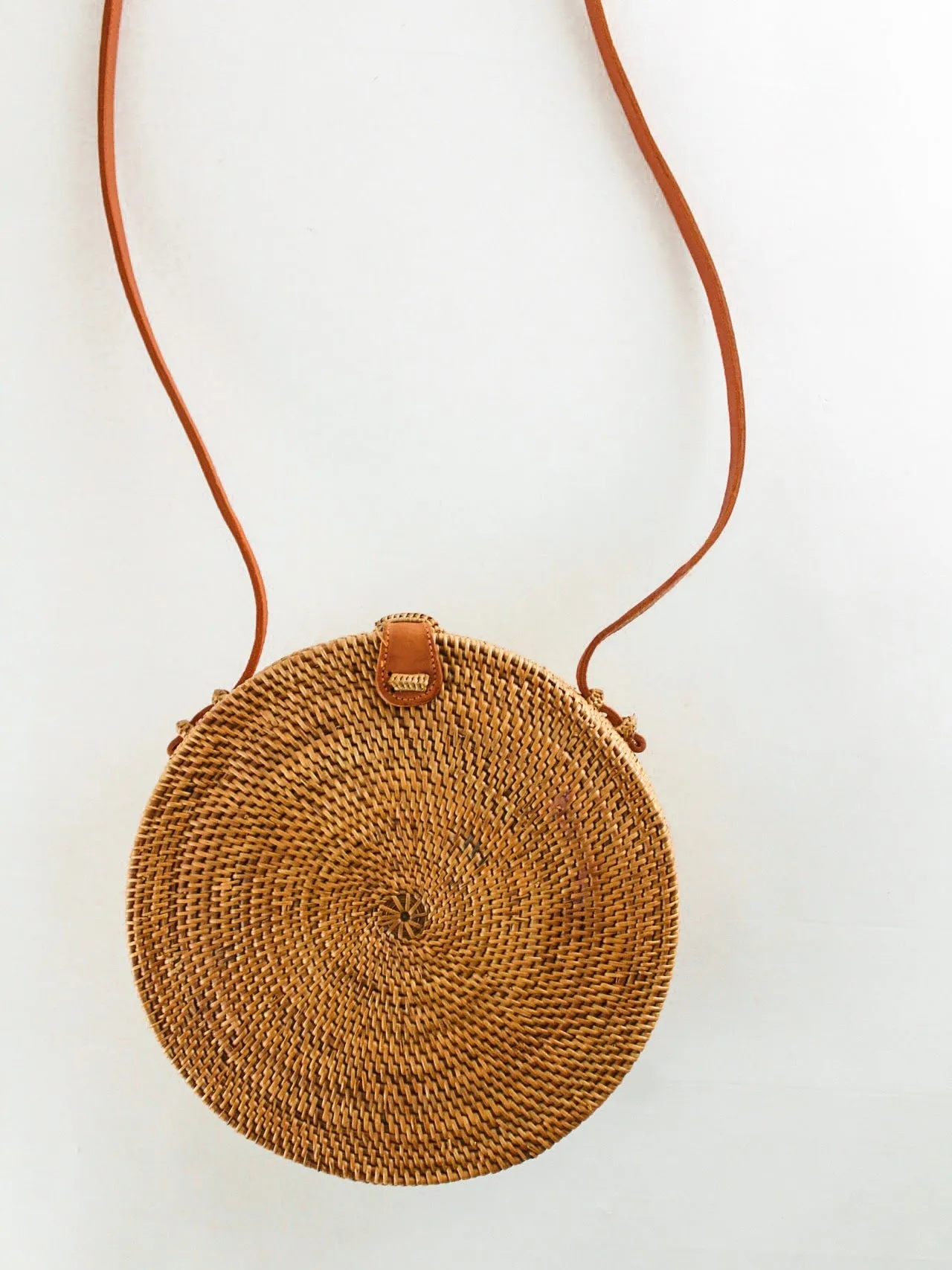 Large Woven Basket Bag