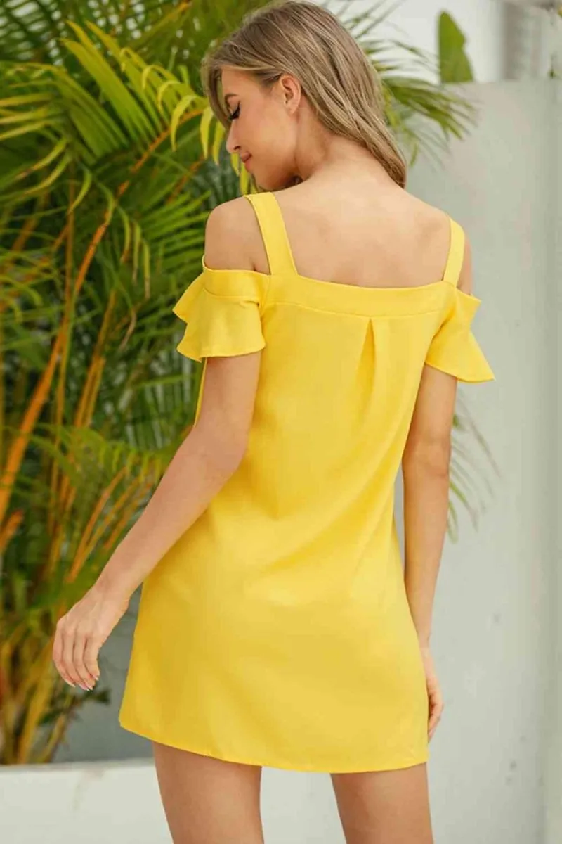 Lemonade Crush Yellow Mini Dress