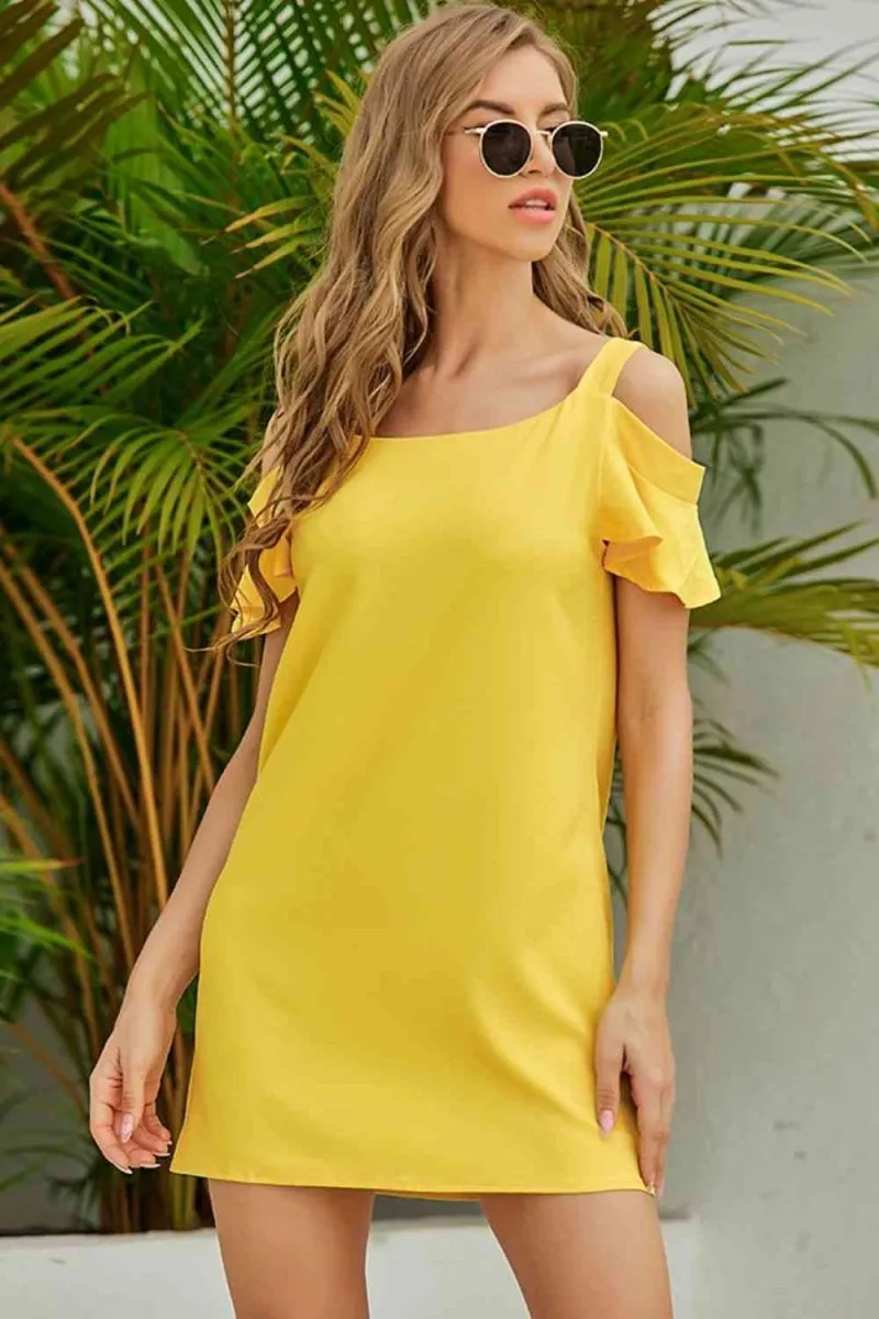 Lemonade Crush Yellow Mini Dress