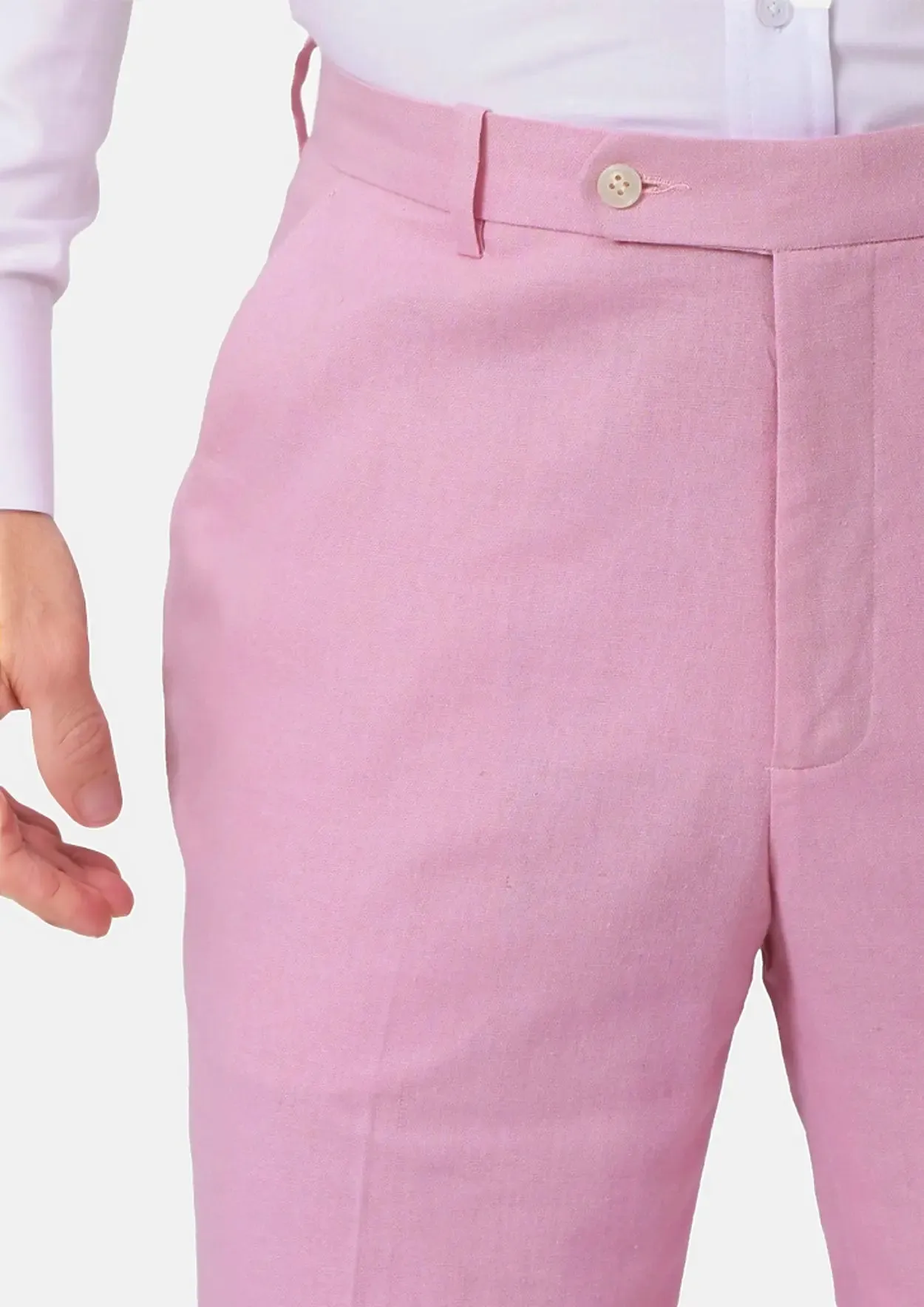 Lilac Linen Blend Pants