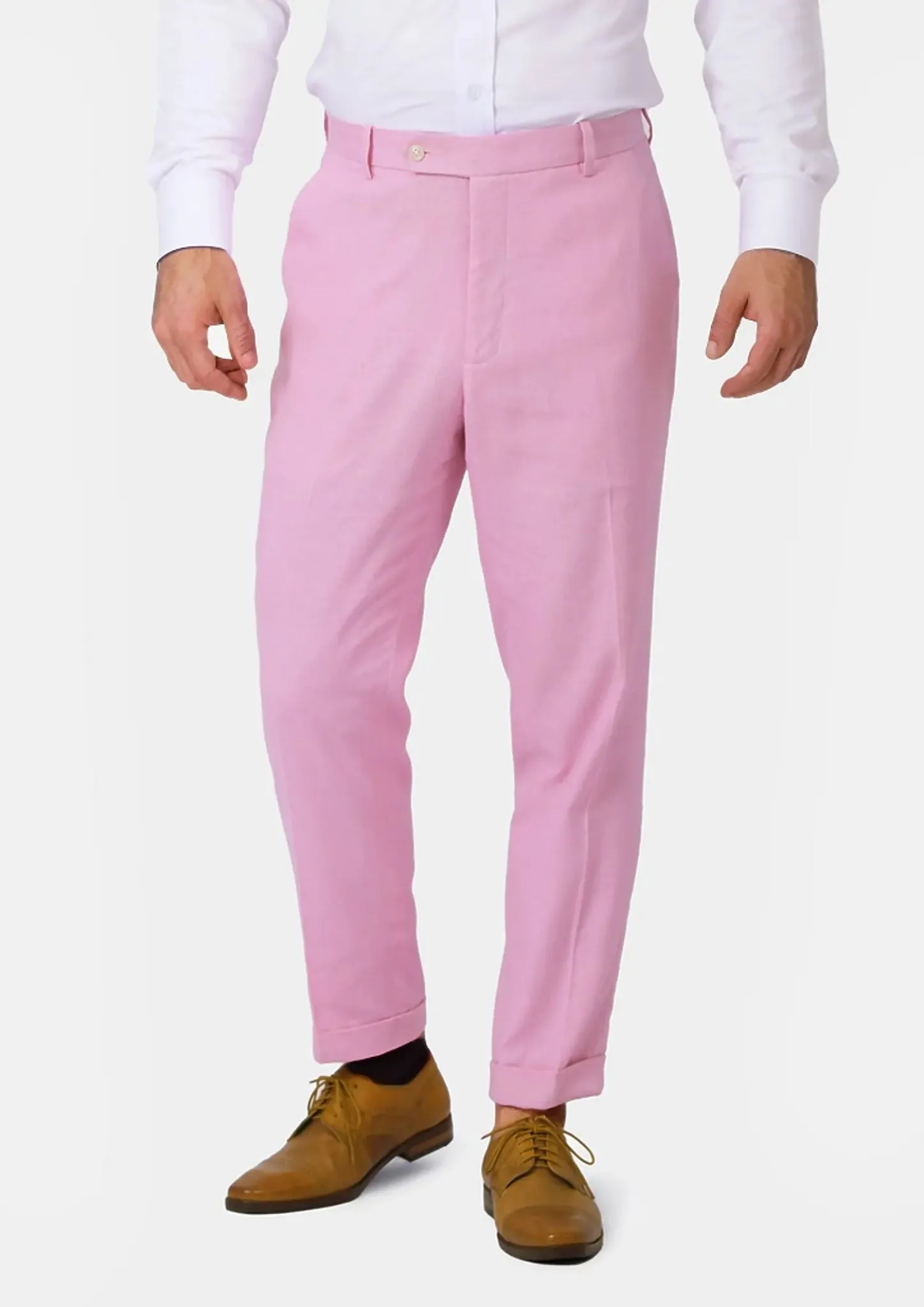 Lilac Linen Blend Pants