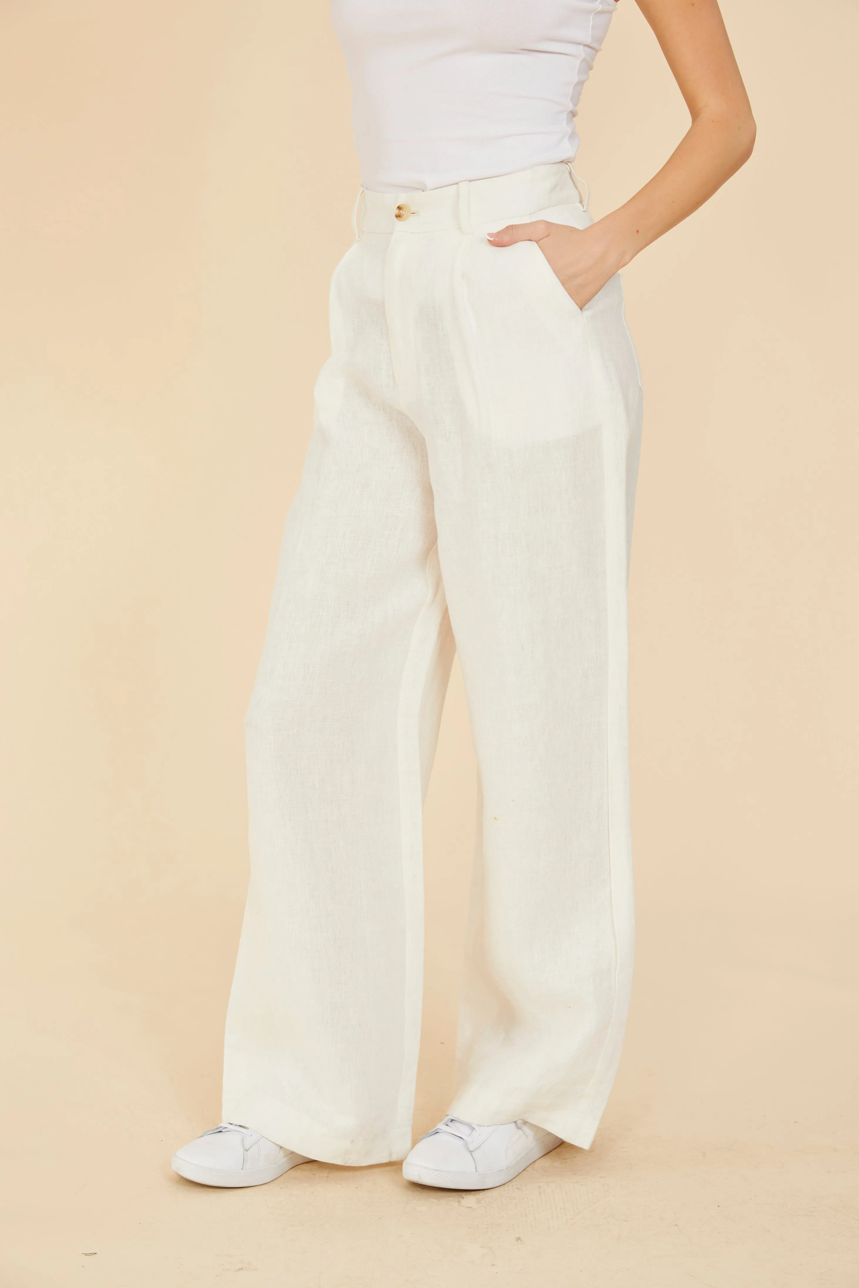 Linen Wide Leg Pants