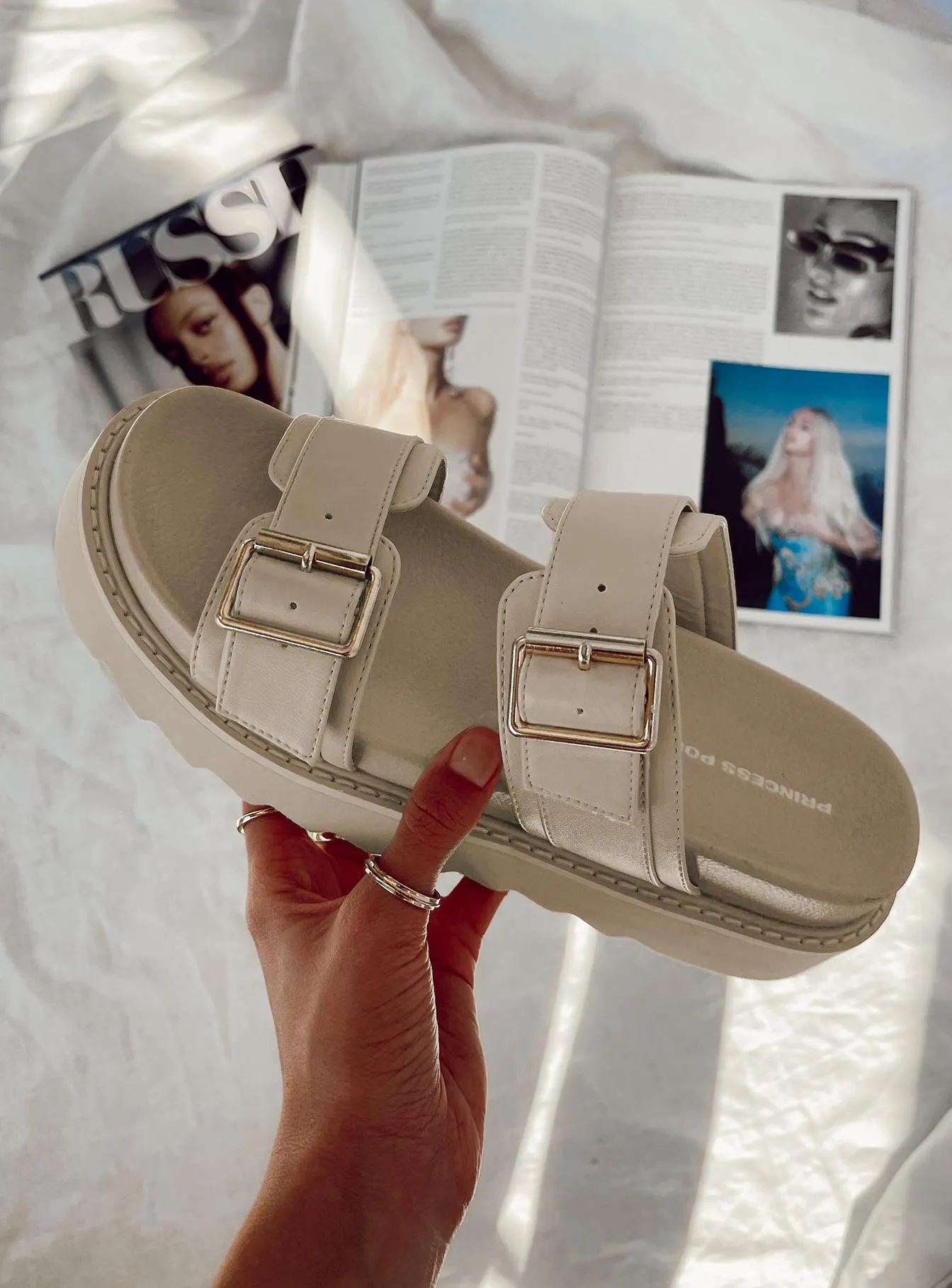 Ma Belle Sandals Cream