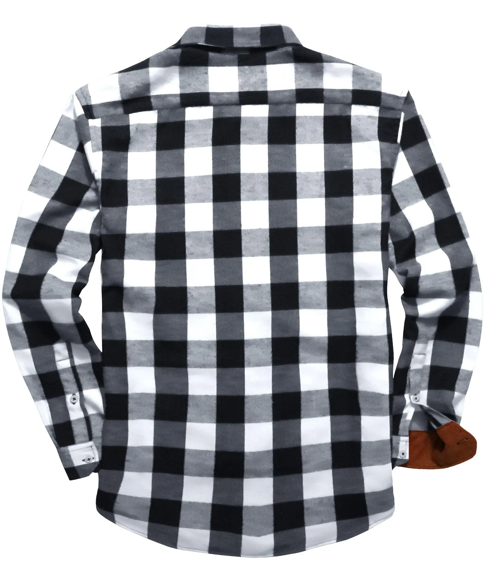 Men's Casual Button Up Classic Plaid Shirt-ZPK006237