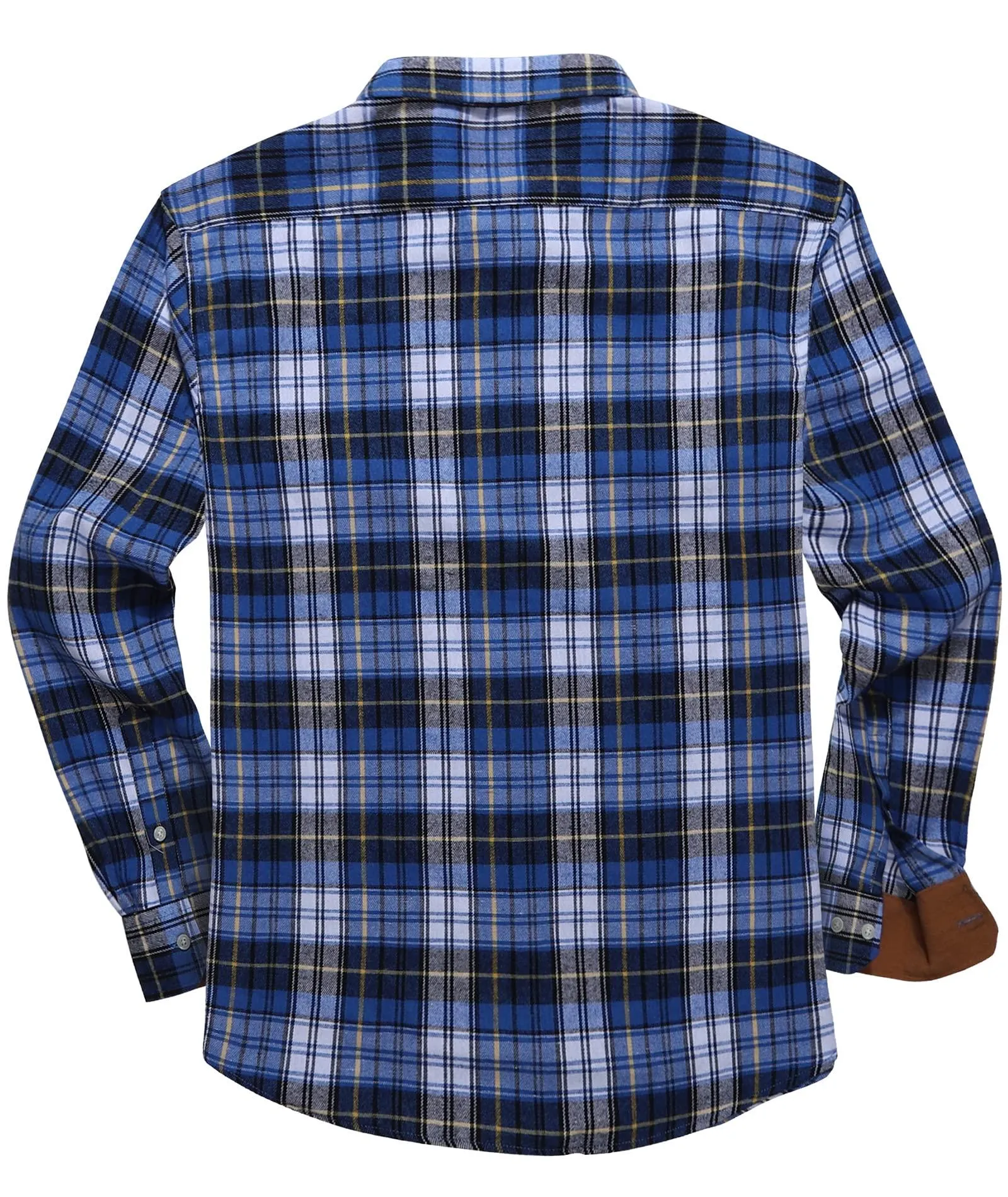 Men's Casual Button Up Classic Plaid Shirt-ZPK006237