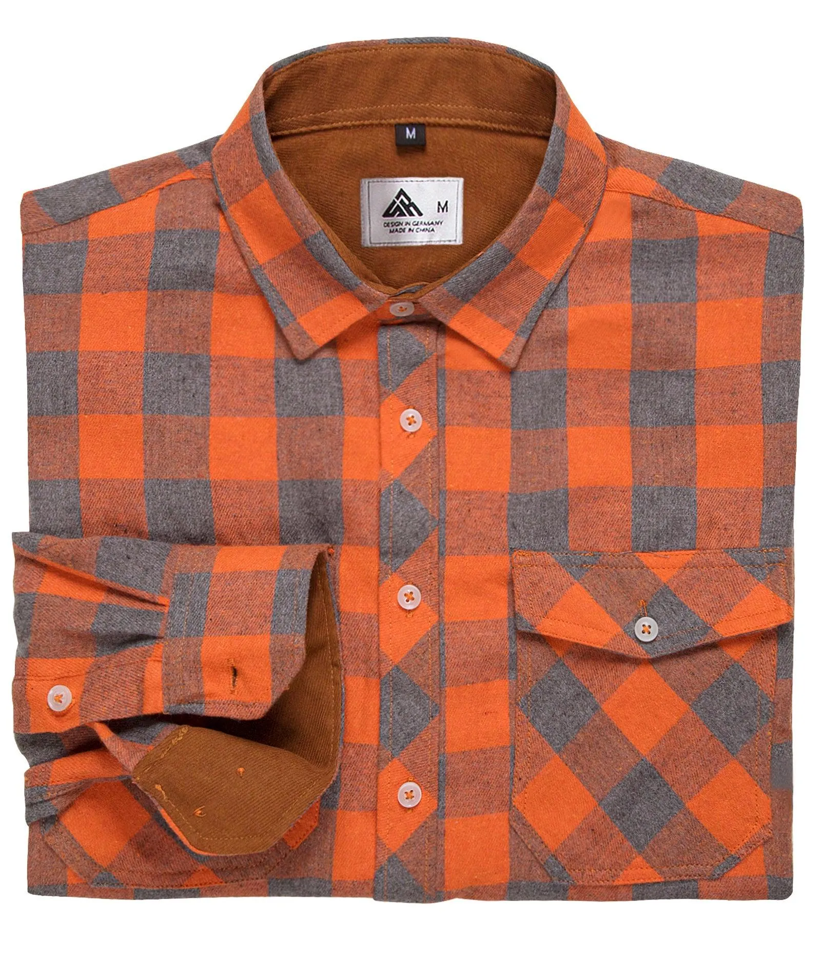 Men's Casual Button Up Classic Plaid Shirt-ZPK006237