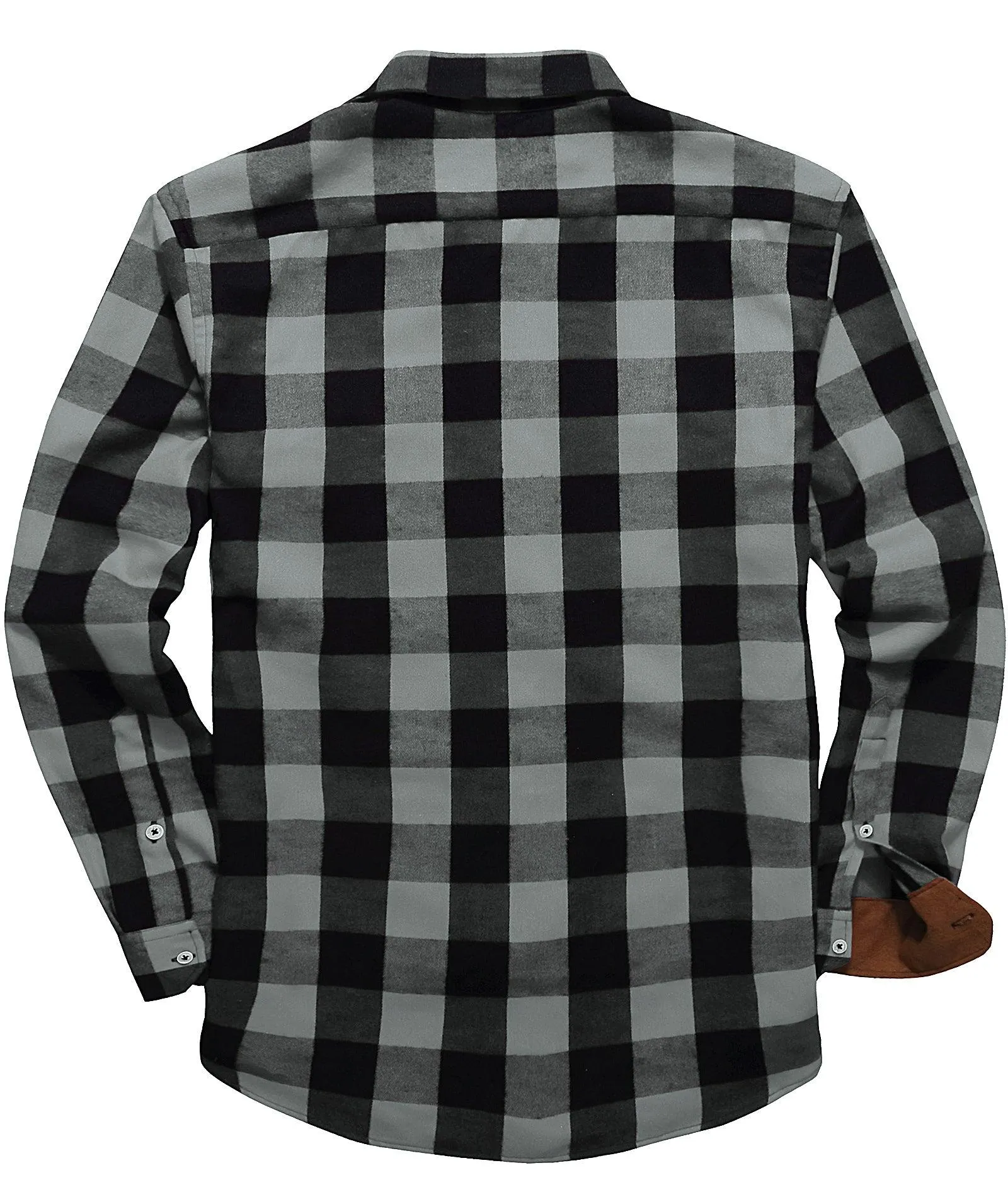 Men's Casual Button Up Classic Plaid Shirt-ZPK006237