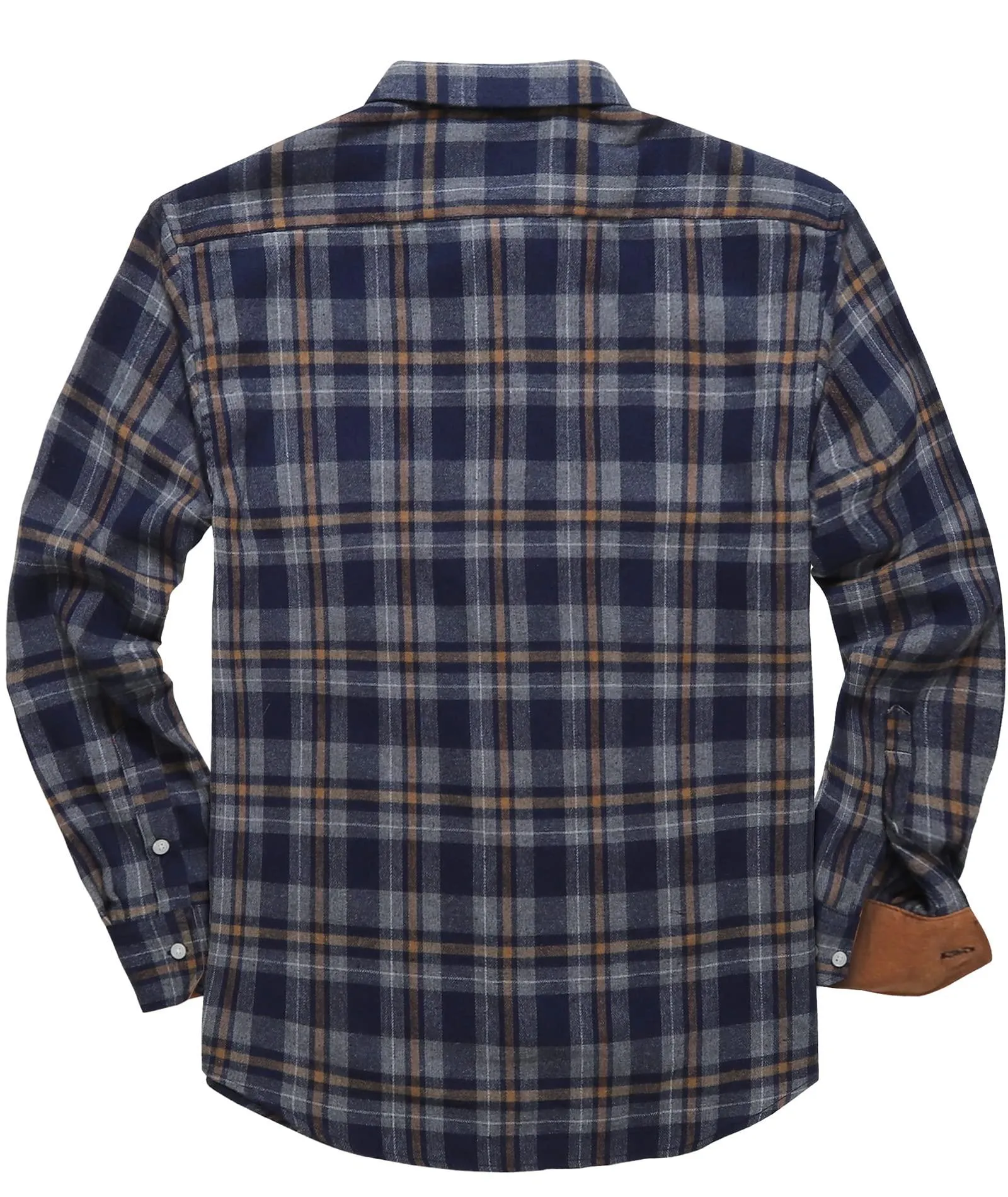 Men's Casual Button Up Classic Plaid Shirt-ZPK006237