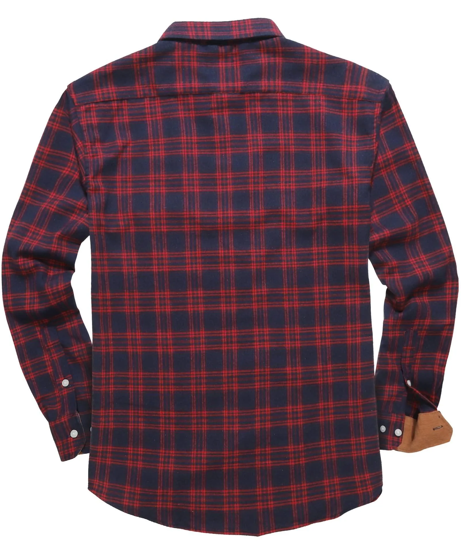 Men's Casual Button Up Classic Plaid Shirt-ZPK006237