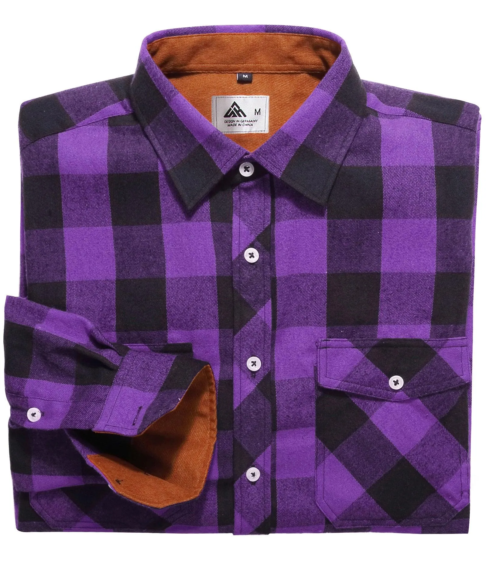 Men's Casual Button Up Classic Plaid Shirt-ZPK006237