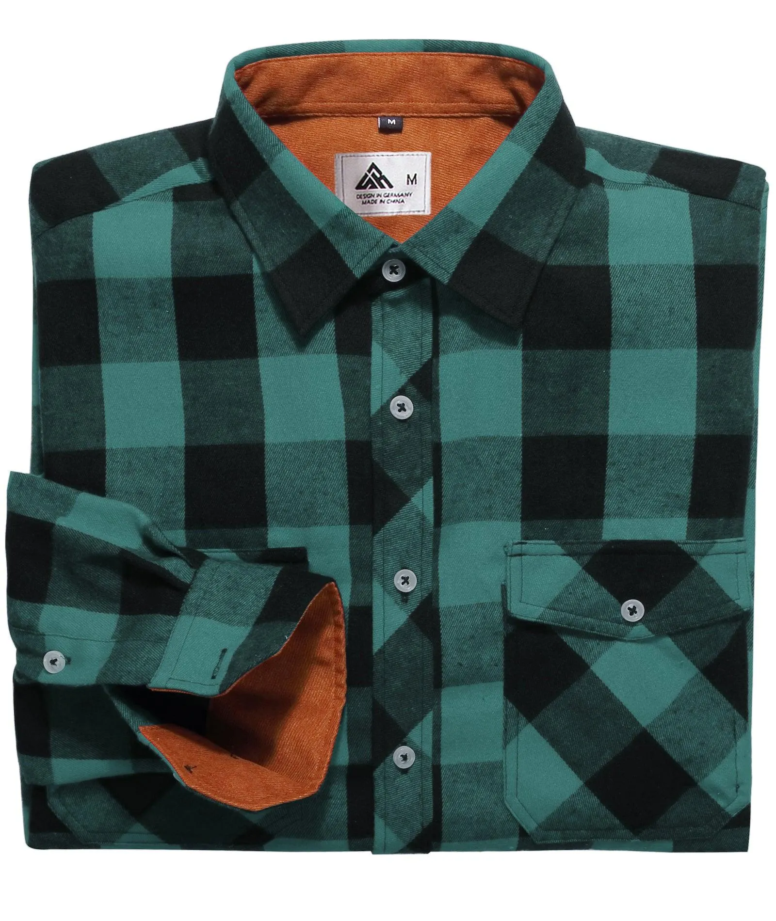 Men's Casual Button Up Classic Plaid Shirt-ZPK006237