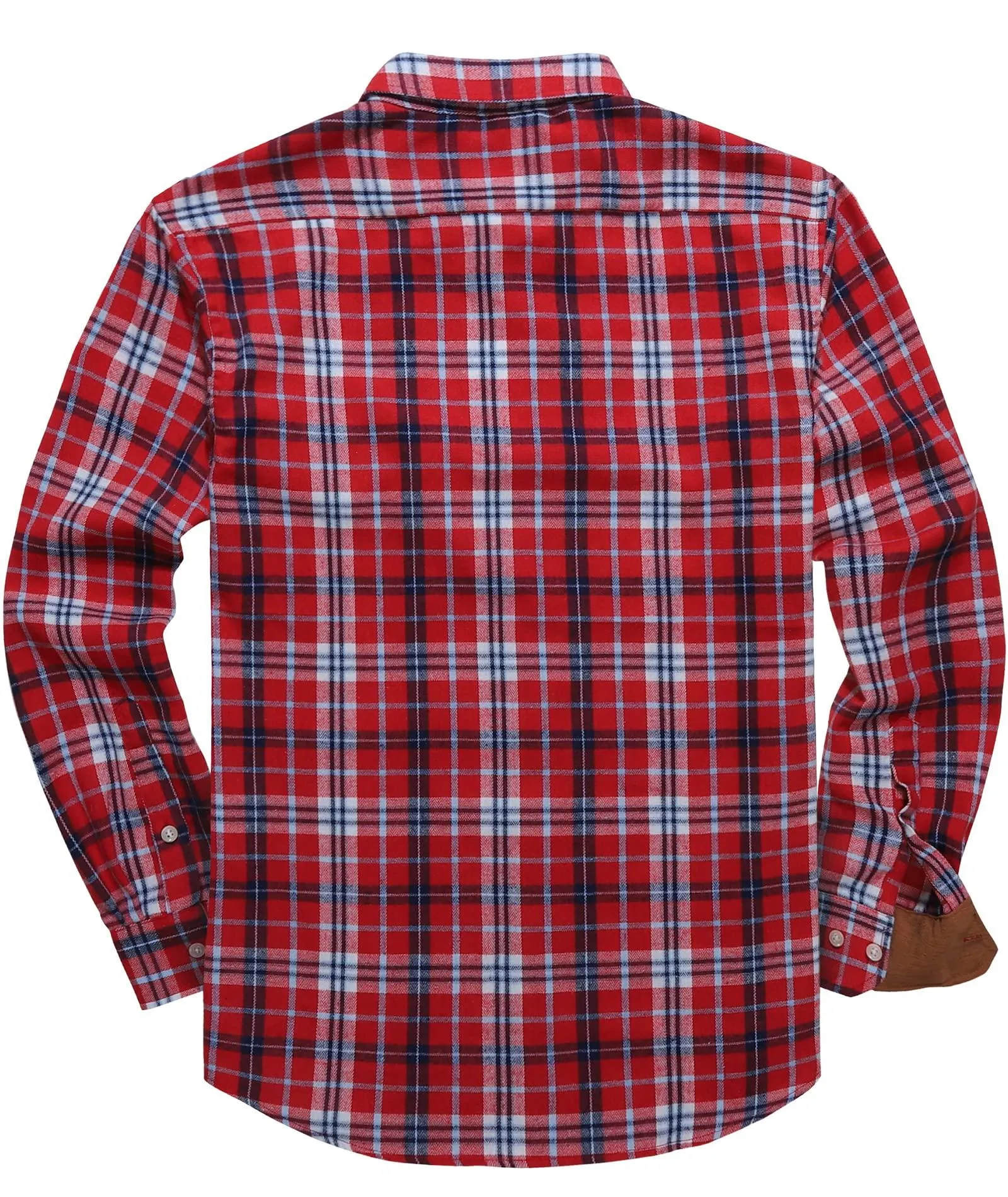 Men's Casual Button Up Classic Plaid Shirt-ZPK006237