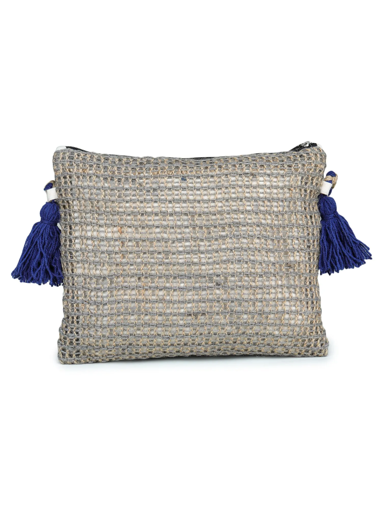 Multicolor tassel Hand Woven Tote Bag