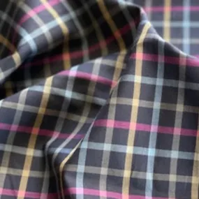 Navy/Hot Pink | Shirting Plaid - SKU 7087C #S192