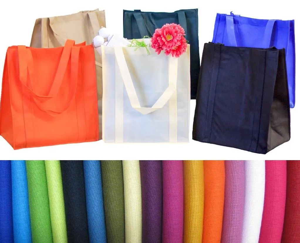 Pack of 4 - Reusable Heavy Duty Grocery Bags Bundle