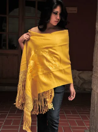 Premium Alpaca Shawl Open Poncho