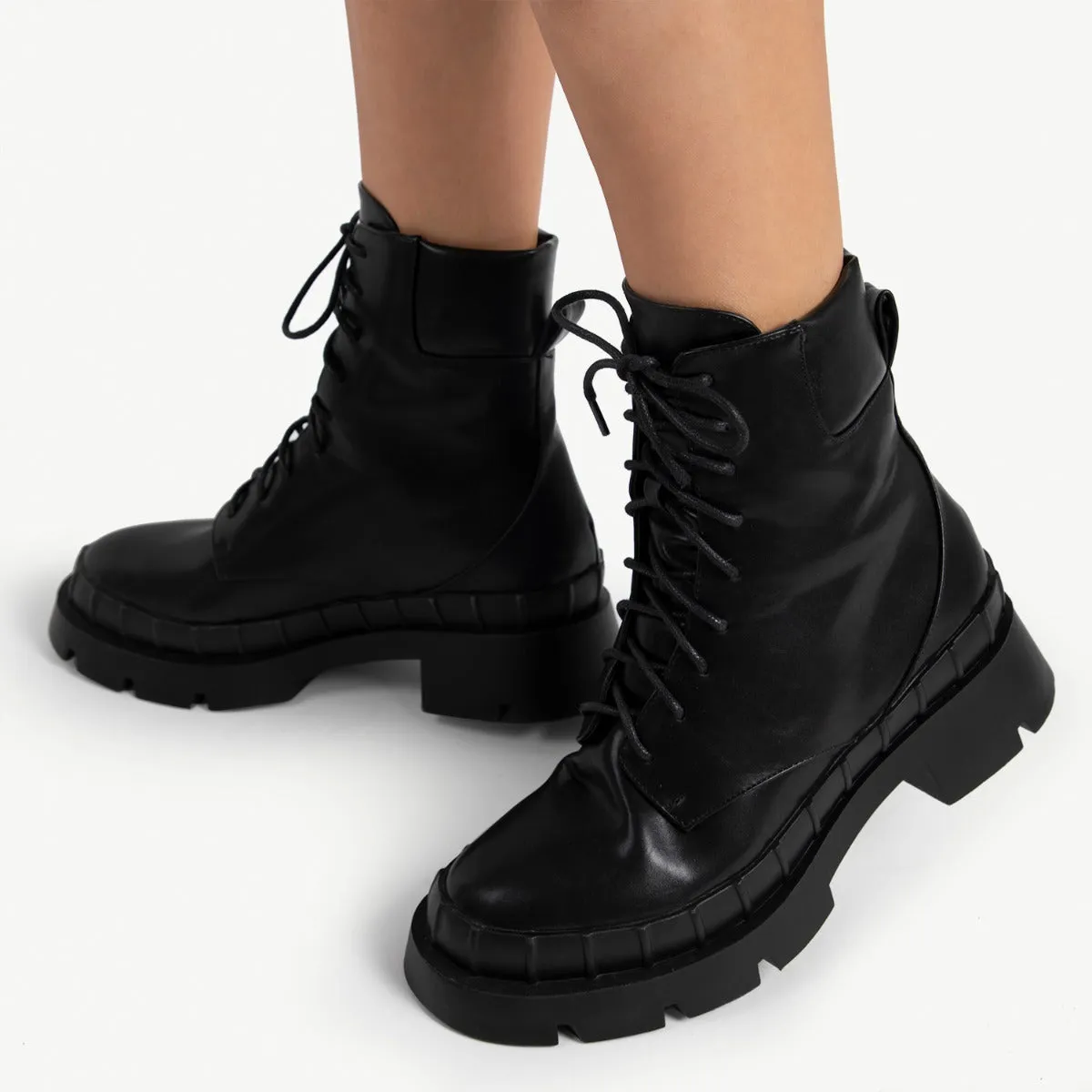 RAID Prestone Chunky Ankle Boot in Black