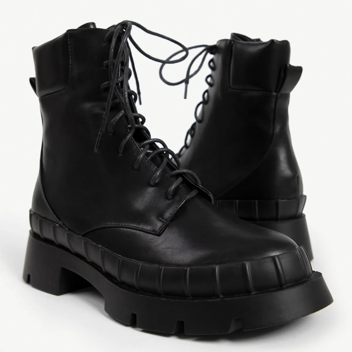 RAID Prestone Chunky Ankle Boot in Black