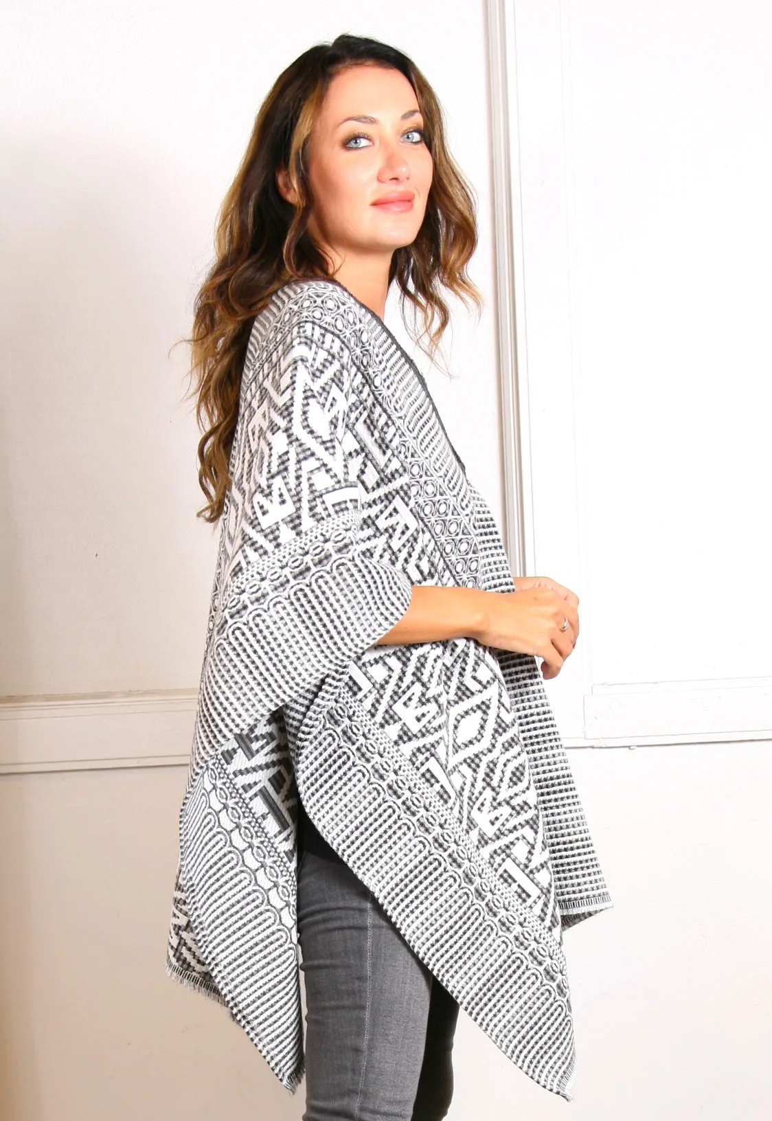 Scandi Weave - Boho Poncho