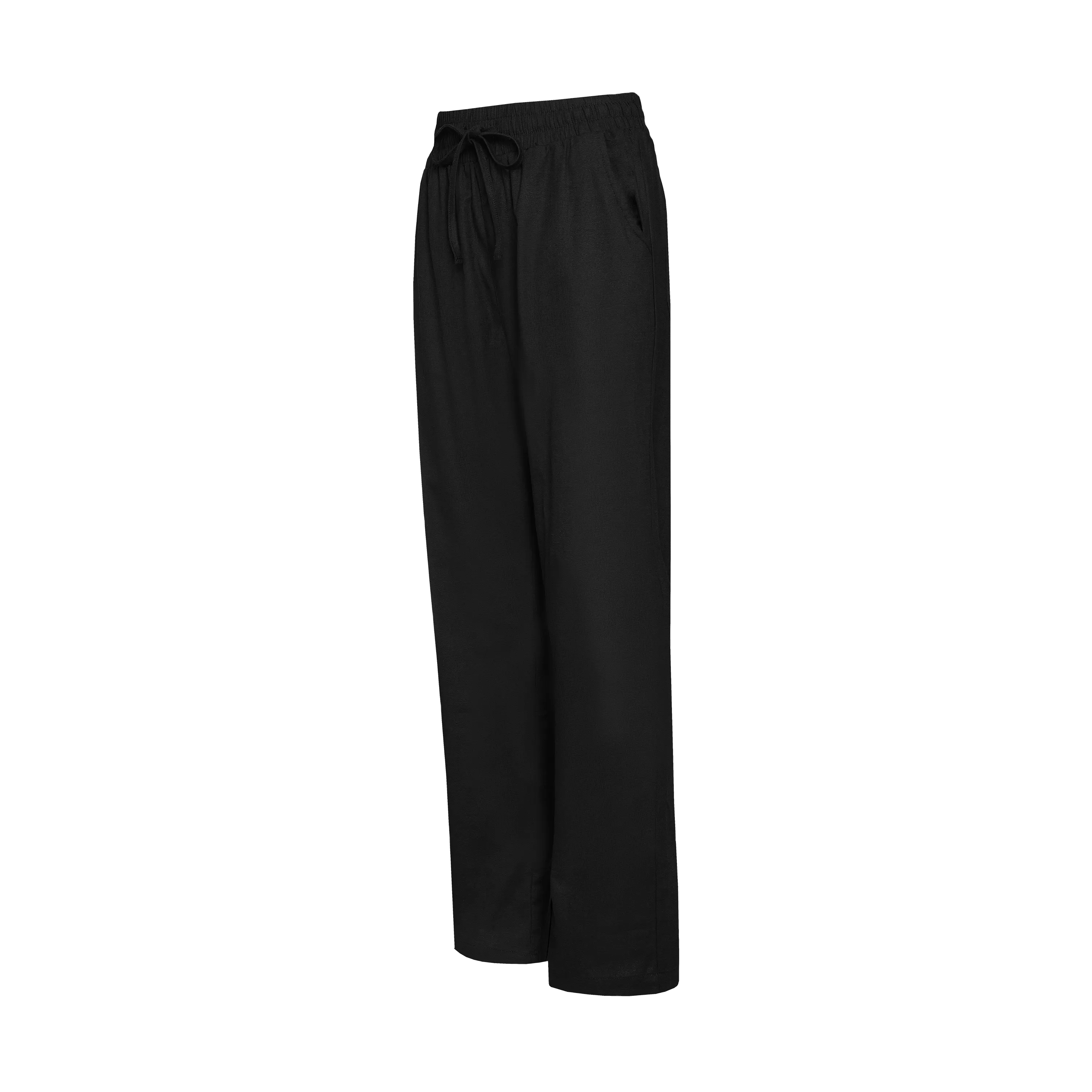 THE WOMEN'S XANADU LINEN PANTS-BLACK