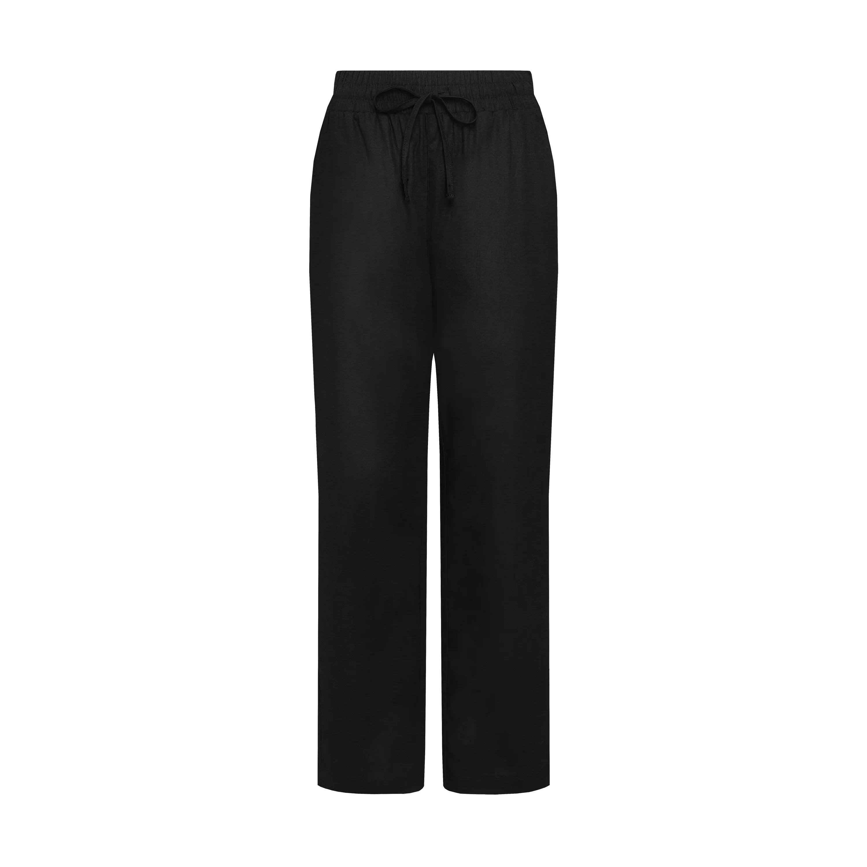 THE WOMEN'S XANADU LINEN PANTS-BLACK