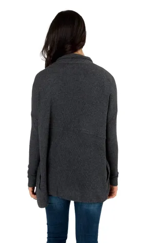 Velvet by Graham & Spencer Ava Cozy Jersey Ribbed Cardigan