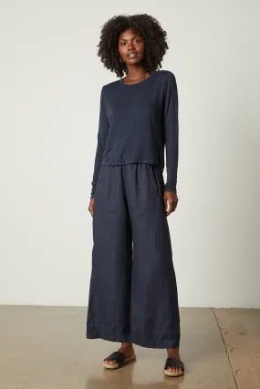 Velvet by Graham & Spencer Lola Pull On Linen Pants | Shadow