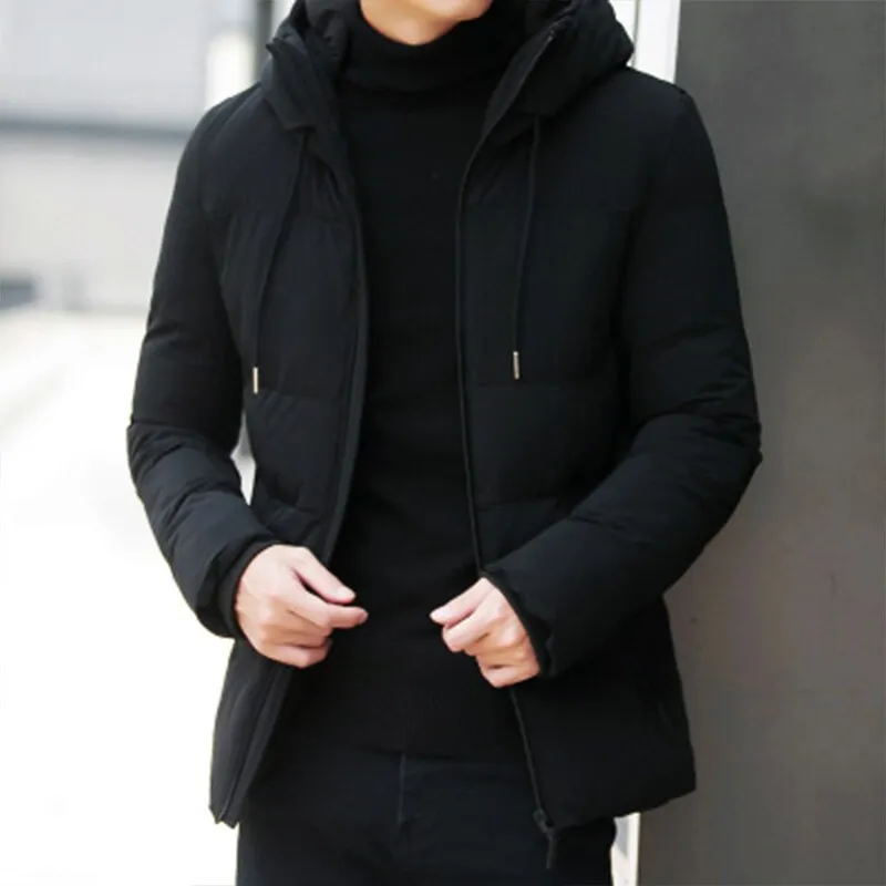 Voguable High Quality Winter Jacket Men Fashion Male Parka Jacket Mens Solid Thick Jackets and Coats Man Winter Parkas Plus Size 4XL