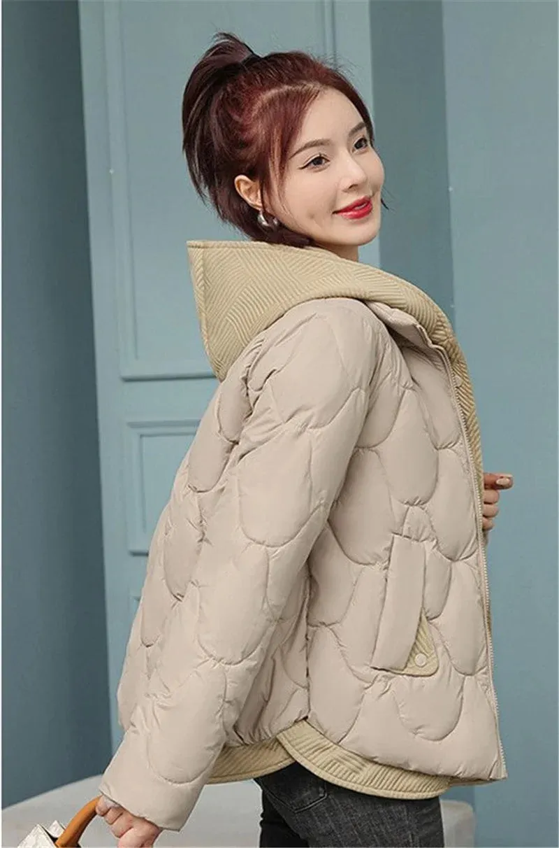 Winter Women Jacket Parkas Coat  Thick Warm and Stylish Padded Jacket for Cold Weather