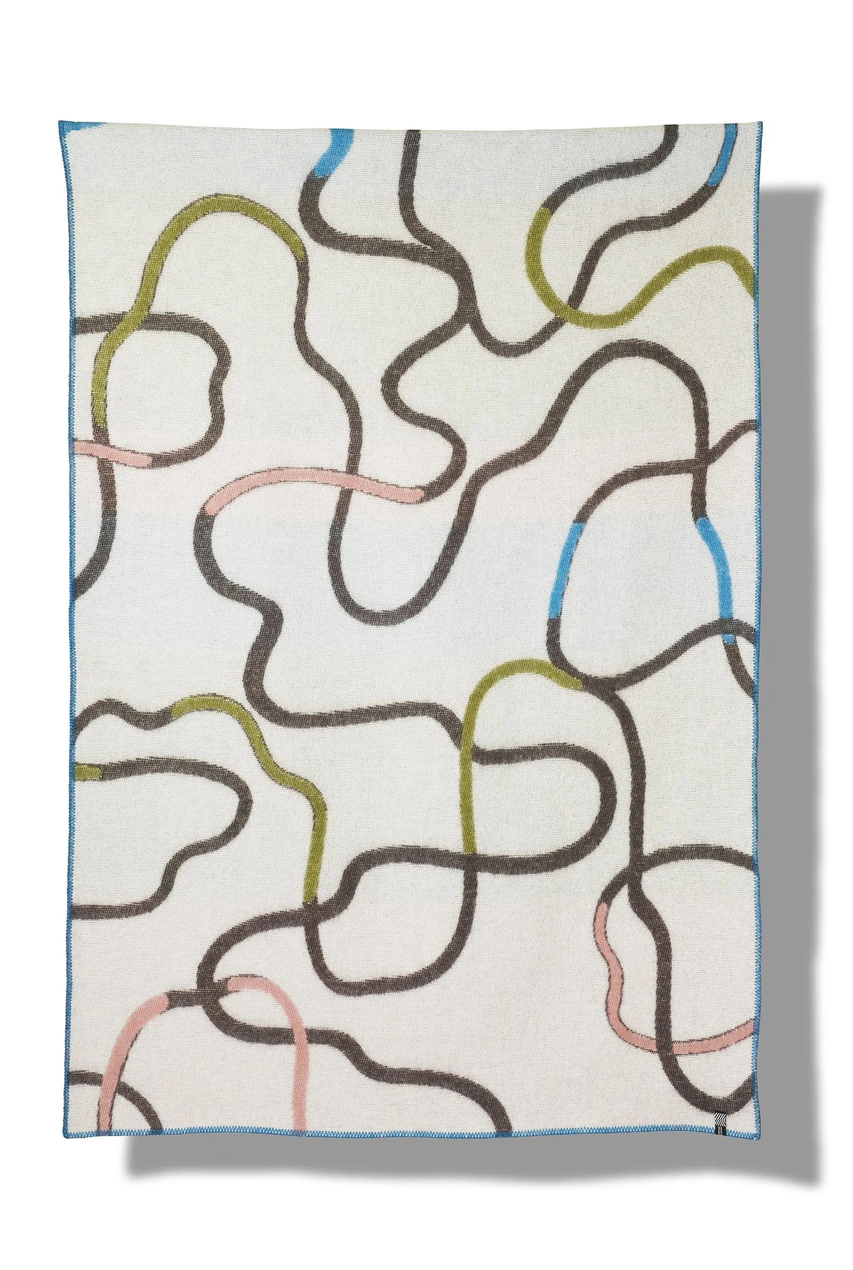 Wool Blanket "Meandering" by Roland Schär